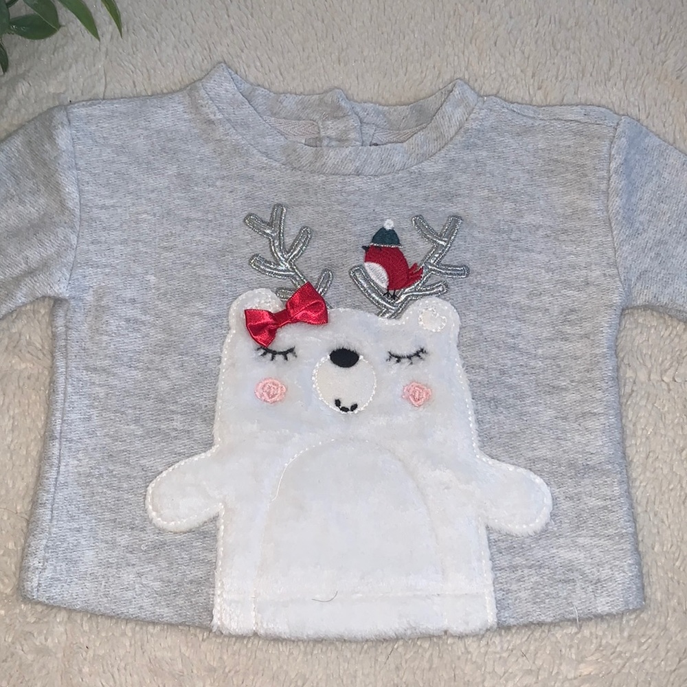 Koala Kids 3-6M Polar Bear Holiday Sweater Sweatshirt